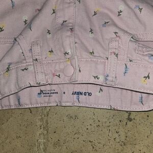 Old Navy Pink Kids Jeans with Floral Print